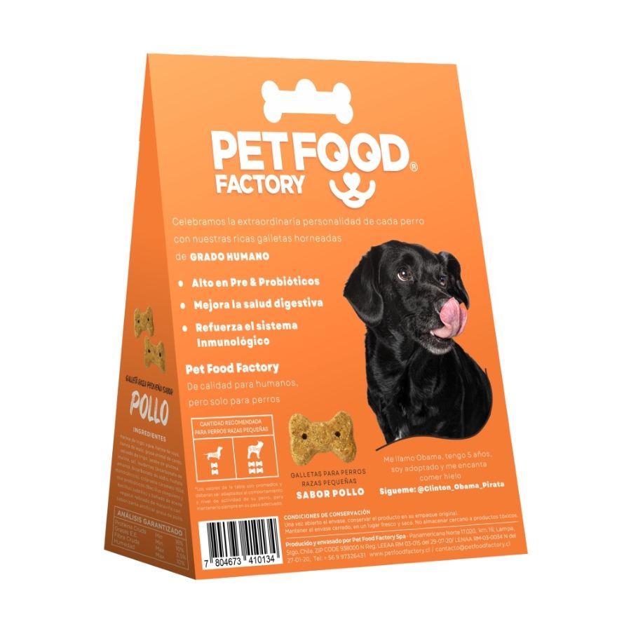 Galletas horneadas para perros de razas pequeñas sabor pollo, , large image number null